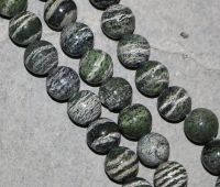 Silberauge Serpentin - Kugel - 12mm - Kettenstrang