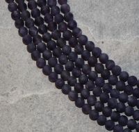 Amethyst - Kugel - matt - 6mm - Kettenstrang