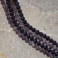 Amethyst - Kugel - matt - 8mm - Kettenstrang