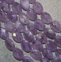 Amethyst - Oval - facettiert - 14x10mm - Kettenstrang