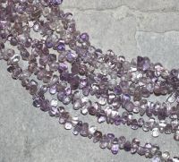 Amethyst - Freeform - Tropfen - 8-10mm - Kettenstrang
