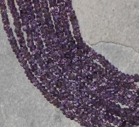 Amethyst - Rondelle - facettiert - 3,5-5mm - Kettenstrang
