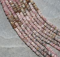 Rhodochrosit -  Freeform - Quadrat - 4-5mm - Kettenstrang