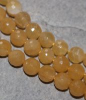 Calcit orange - Kugel - facettiert - 8mm - Kettenstrang