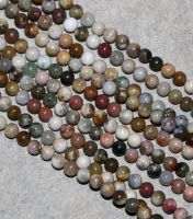 Ozean Jaspis - Kugel - 4mm - Kettenstrang