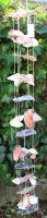 Muscheln und Meeresschnecken Windspiel - Deko - 120 cm
