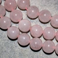 Rosaquarz - Kugel - 14mm - Kettenstrang