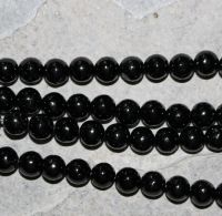 Gagat - Kugel - 6mm - Kettenstrang