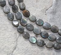 Labradorit - Oval - 8x10mm - Kettenstrang
