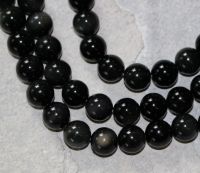 Regenbogen Obsidian - Kugel - 10mm - Kettenstrang