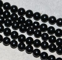 Gagat - Kugel - 8mm - Kettenstrang