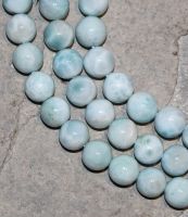 Larimar - Kugel - 8mm - Kettenstrang