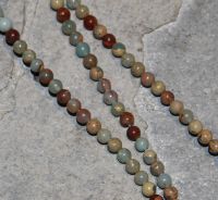 Anden Opal gr�n - Kugel - 4mm - Kettenstrang