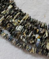 Paua Muschel Abalone -Splitter - 6-10mm - Kettenstrang