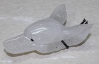 Bergkristall - Anh�nger - Wolf Tierkopf mit Bohrung - 1 St�ck
