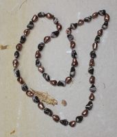 MuschelkernPerle - Barock - multi -  8-12mm - 80cm - Kette