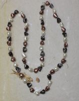 MuschelkernPerle - Barock - multi -  8-12mm - 80cm - Kette