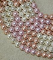 MuschelkernPerle - Rund - 9-10mm - Kettenstrang