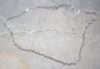 Kette aus Metall - silberfarbig - 3mm -  80 cm - 10 St�ck