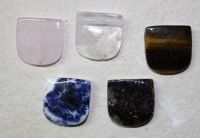 Edelstein Mix - U-Shape gebohrt - Anh�nger - 30x30mm - 5 St�ck