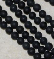 Onyx - Kugel - matt - 4mm - Kettenstrang