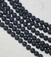 Onyx - Kugel - matt - 6mm - Kettenstrang