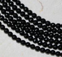 Onyx - Kugel - facettiert - 6mm - Kettenstrang