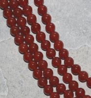 Karneol - Kugel - 6mm - Kettenstrang
