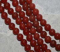 Karneol - Kugel - 10mm - Kettenstrang