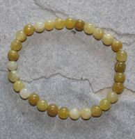 Opal gelb - Kugel - 8mm - Armband Elastik - 1 St�ck