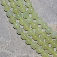 New Jade Serpentin - Kugel - 8mm - Kettenstrang