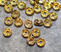Zwischenteile - Schmuckzubeh�r - mit Strass - 5mm