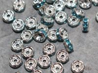 Zwischenteile - Schmuckzubeh�r - mit Strass - 5mm