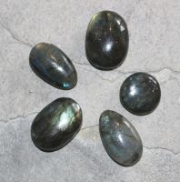 Labradorit - Trommelsteine - Handschmeichler - 5 St�ck