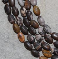 Outback Jaspis - Oval - 12x8mm - Kettenstrang