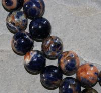 Sodalit orange-blau - Kugel - 18mm - Kettenstrang