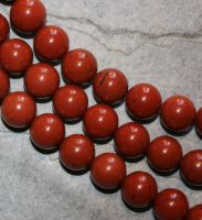 Jaspis rot - Kugel - 10mm - Kettenstrang