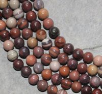 Schriftstein - Print Stone - Kugel - 8mm - Kettenstrang