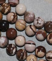 Herbst Jaspis - Kugel - 16mm - Kettenstrang