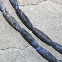 Sodalit - Spindel - matt - 20x5mm - Kettenstrang
