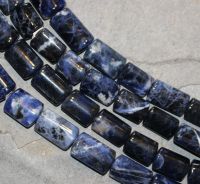 Sodalit - Rechteck - 20x14mm - Kettenstrang