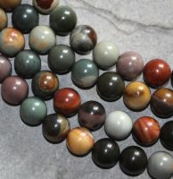 Polychrome Jaspis - Kugel - 14mm - Kettenstrang