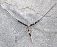 Indianerschmuck - Traumf�nger - Onyx - Kette Silber