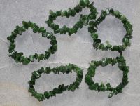 Nephrit Jade - Splitter - Armband Elastik - 5 St�ck