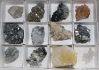 Mineralien Mischung - Rum�nien - 12 St�ck - Karton