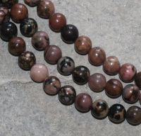 Rodonit - Kugel - 4mm - Kettenstrang