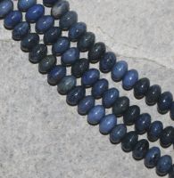 Dumortierit - Rondelle - 6mm - Kettenstrang
