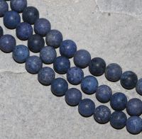 Dumortierit - Kugel - matt - 6mm - Kettenstrang