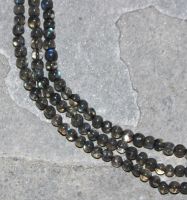 Labradorit - Kugel - 3mm - Kettenstrang