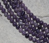 Lepidolit - Kugel - 4mm - Kettenstrang